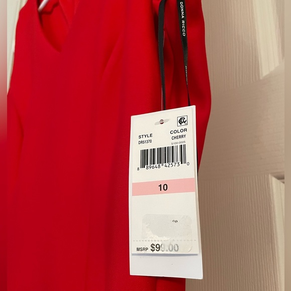 NWT Red Donna Ricco fit and flare dress! - Picture 6 of 6
